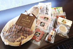平田牧場本店で販売されている加工食品ラインナップの一例