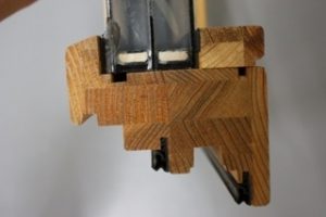 木製サッシ「夢まど」断面形状
